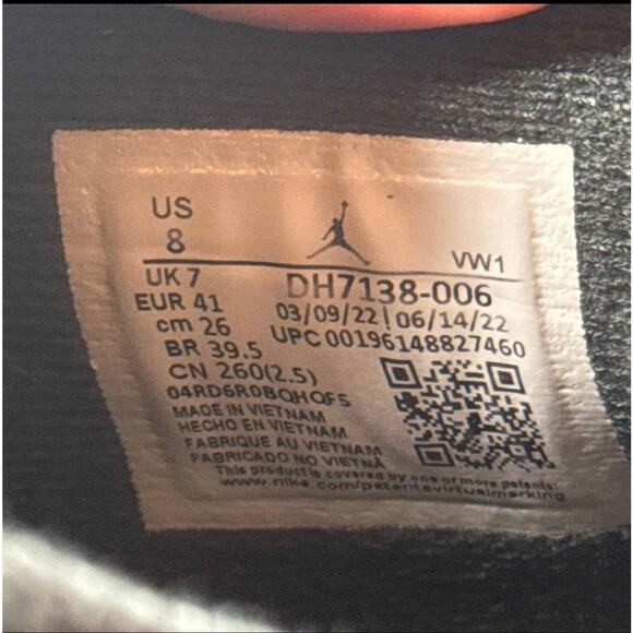 Size 8 - Air Jordan 4 Retro SE Black Canvas Men's Shoes Ships Now - Picture 7 of 11